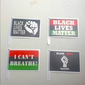 Black Lives Matter/I can’t breathe sticker flags